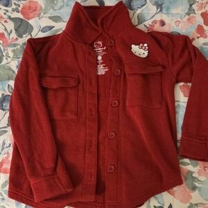 Hello Kitty Burgundy Button-Up Jacket